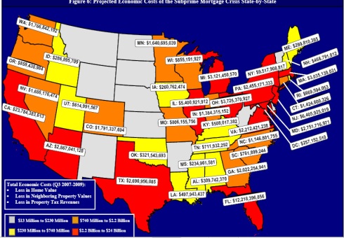 Mortgage crisis state by state