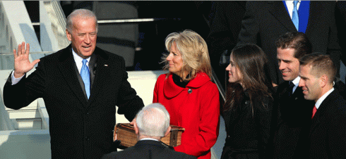 Joe Biden takes oath of office as Vice President